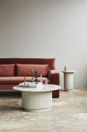 Couchtisch \'Erie\' Rund 75cm - Weißer Marmor