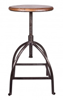 Barhocker / Barstuhl \'Sire\'- Eisen und Mangoholz