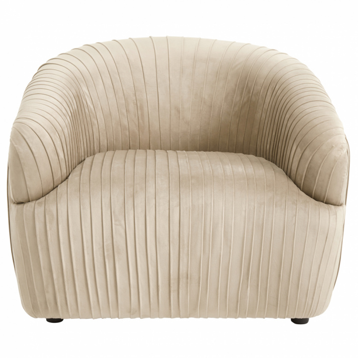 Liegestuhl 'Lore' - Beige / Braun