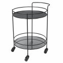 Servierwagen \'Roger\' - Eisen / Glas