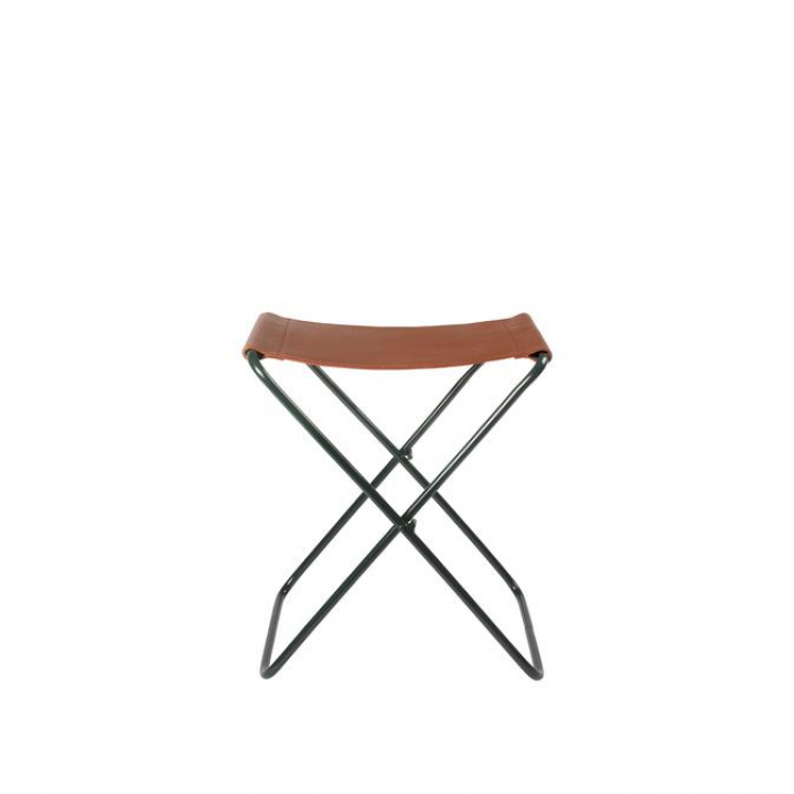 Klapphocker \'Nola\' - Leder/Grün in der Gruppe Möbel / Stühle und Polstermöbel / Hocker bei Reforma (71177680)