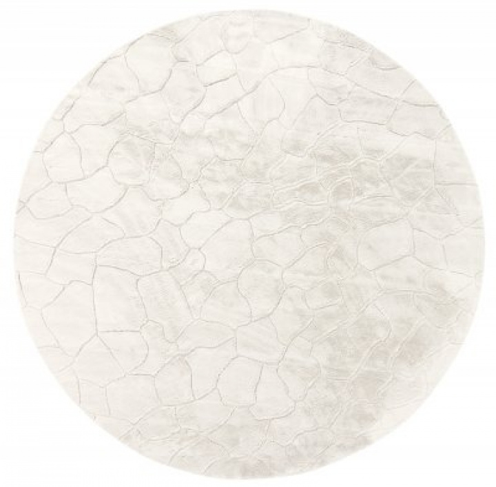 Runder Teppich \'Cora\' 80cm - Weiß in der Gruppe Einrichtung / Teppiche / Gewebte Teppiche bei Reforma (7350118817123)