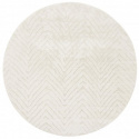 Runder Teppich \'Wren\' 160cm – Weiß