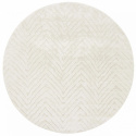 Runder Teppich \'Wren\' 160cm – Weiß