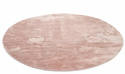Runder Teppich \'Aranga Super Soft Fur\' 80cm – Rosa