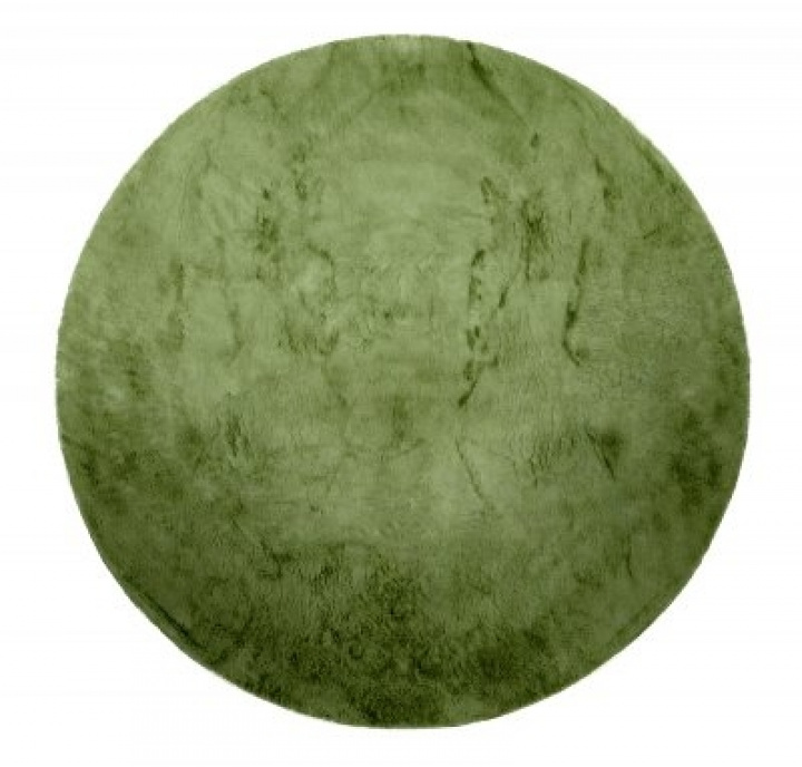 Runder Teppich \'Aranga Super Soft\' 160cm – Grün in der Gruppe Einrichtung / Teppiche / Kurzflor Teppiche bei Reforma (7350118817291)