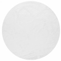 Runder Teppich \'Aranga Super Soft\' 160cm – Weiß