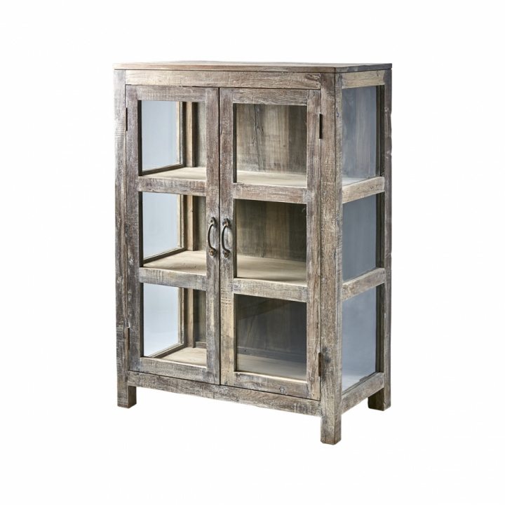 Vitrine \'Riko\' 120cm - Recyclingholz in der Gruppe Möbel / Regale & Aufbewahrung / Sideboards bei Reforma (737-513-00)
