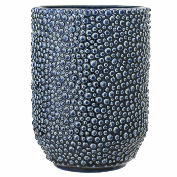Vase - Steinzeug / Blau