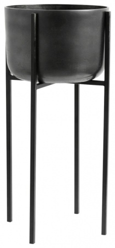 Topf auf Ständer - Schwarz (L) | Dekoration - Flur - ZIMMER