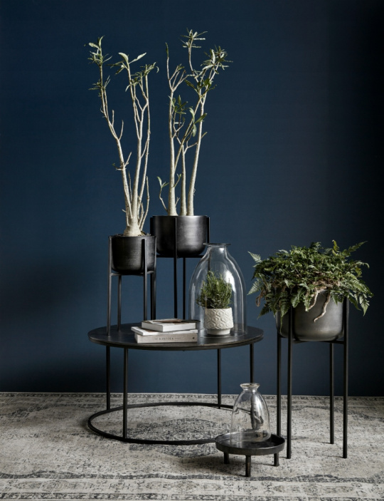 Topf auf Ständer - Schwarz (L) | Dekoration - Flur - ZIMMER