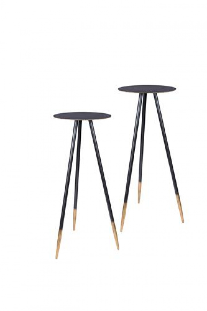 Pflanzenständer-Set \'Stalwart\' - Schwarz in der Gruppe Möbel / Tische / Beistelltisch bei Reforma (7900025)