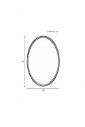 Spiegel \'Matz\' - Oval Schwarz