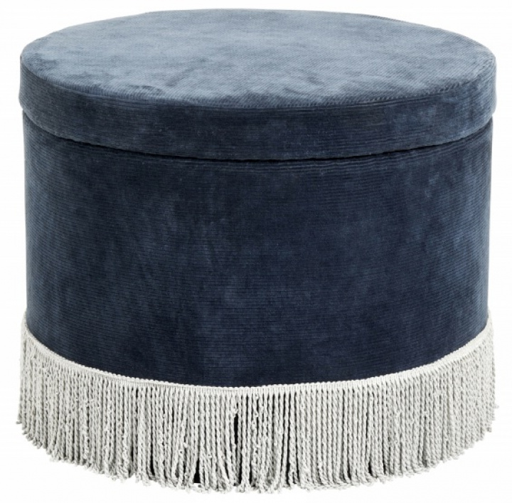 Hocker - Blau / Manchester