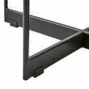 Couchtisch \'Milan\' 90x50cm - Schwarz/Glas