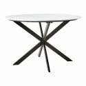 Esstisch \'Milan\' ca. 120cm - Weiß/Schwarz