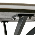 Esstisch \'Milan\' ca. 120cm - Weiß/Schwarz