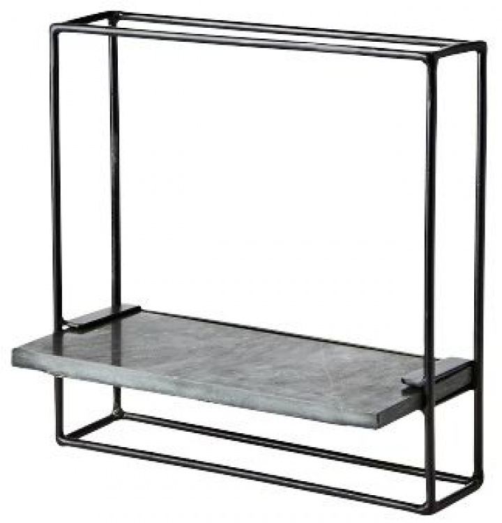 Wandregal - \'Milan\' - Schwarz - 35x35 in der Gruppe Möbel / Regale & Aufbewahrung / Wandregale bei Reforma (811-732-60)