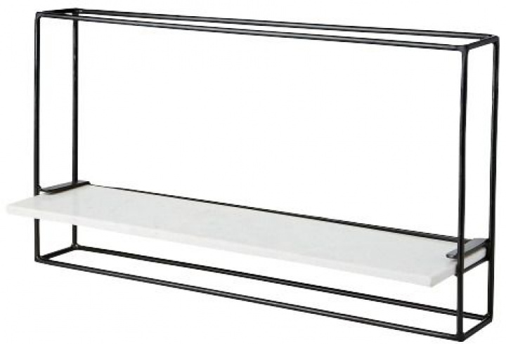 Wandregal - \'Milan\' - Weiß - 65x35 in der Gruppe Möbel / Regale & Aufbewahrung / Wandregale bei Reforma (811-733-10)