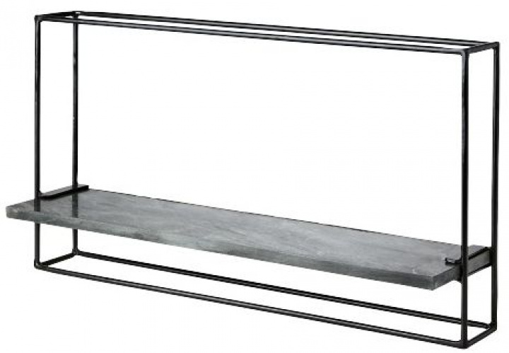 Wandregal - \'Milan\' - Schwarz - 65x35 in der Gruppe Möbel / Regale & Aufbewahrung / Wandregale bei Reforma (811-733-60)