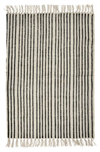 Teppich \'Stripes\' XL - Naturwei/Schwarz