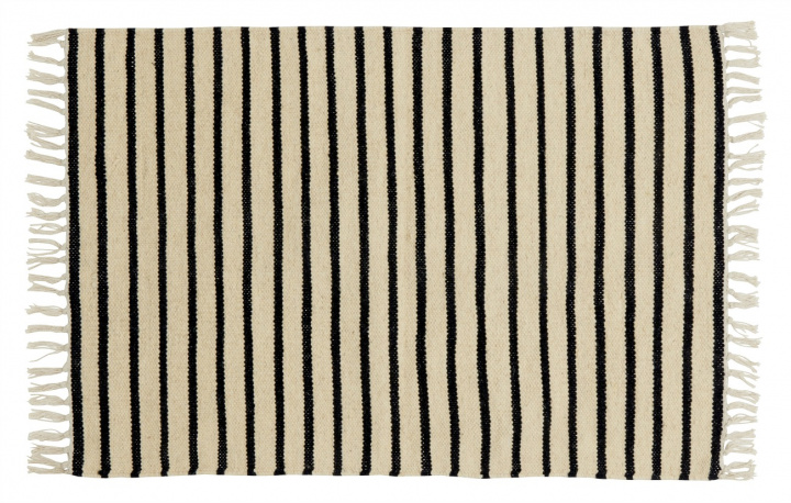 Teppich 'Signature' (L) - Naturweiß / Schwarz