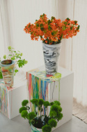 Vase \'Conic\' - Schwarz/Weiß M