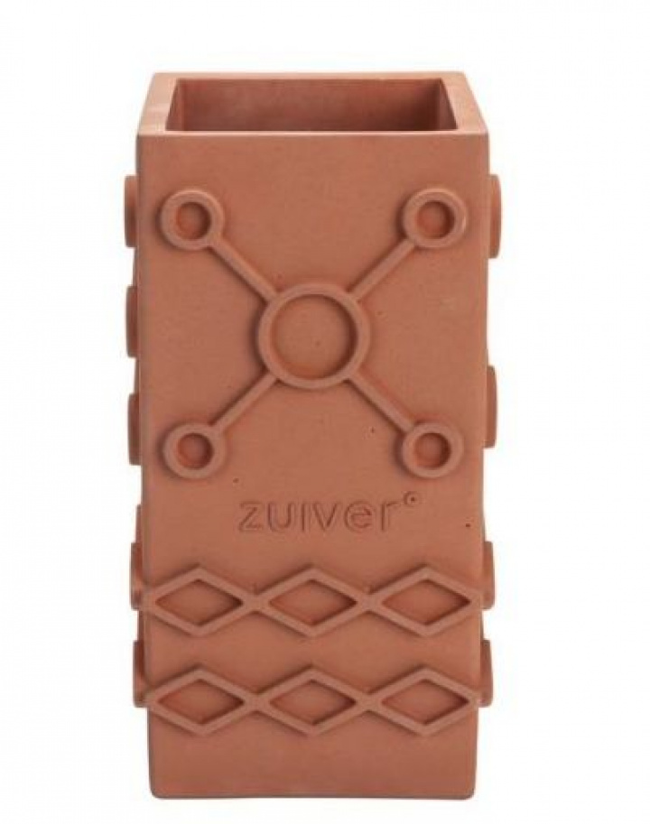 Vase \'Graphic Square\' - Terra in der Gruppe Einrichtung / Dekoration / Töpfe bei Reforma (8200065)