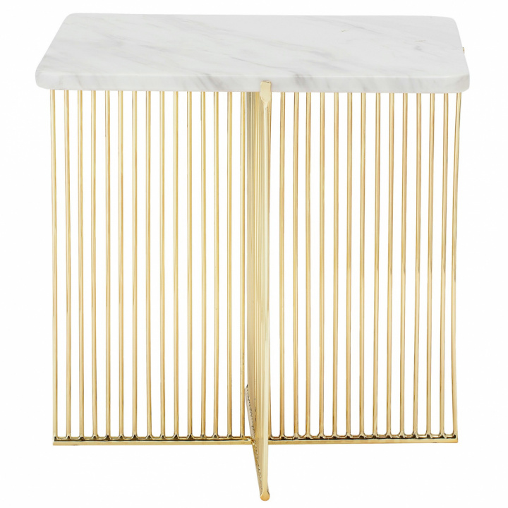 Couchtisch 'Ellis' - Marmor / Gold - Bloomingville
