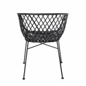 Loungesessel \'Kama\' - Schwarz/Rattan