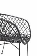 Loungesessel \'Kama\' - Schwarz/Rattan