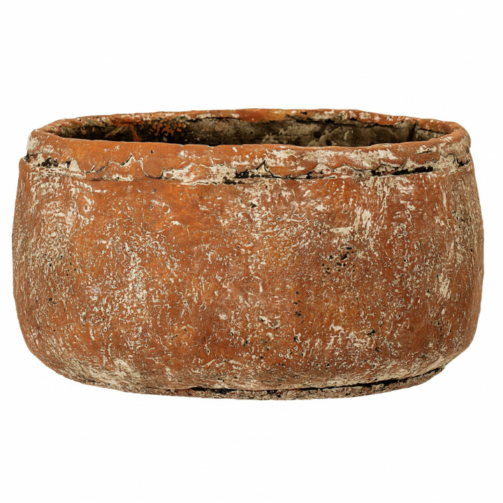 Blumentopf 'Deco' - Rot / Beton 3 - Bloomingville