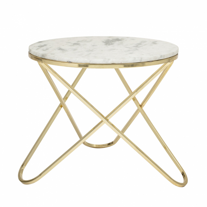Couchtisch 'Nuevo' - Marmor / Messing - Bloomingville