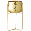 Topf auf Ständer - Gold / Metall