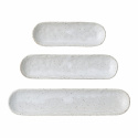 3er-Pack Tablett \'Tray\' - Weiß / Steinzeug