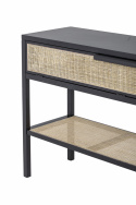 Beistelltisch - Rattan / schwarz