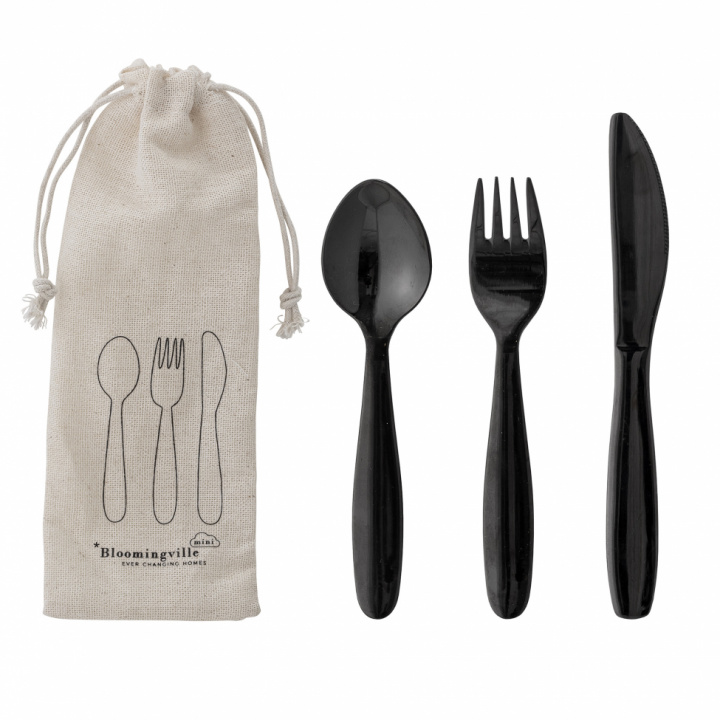 Kinderbesteck - Schwarz