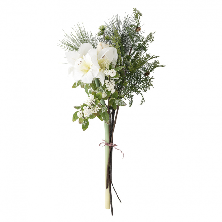 Künstlicher Blumenstrauß \'Kristin\' - Weiß in der Gruppe Weinachten bei Reforma (82073042)