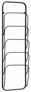 Zeitungsständer Wand - Schwarz / Metall