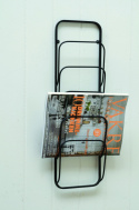 Zeitungsständer Wand - Schwarz / Metall