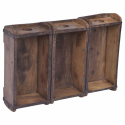 Straßenregal 3 Schubladen \'Boxen\' - Recycelt holz
