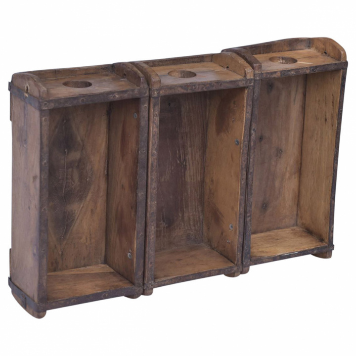 Straßenregal 3 Schubladen \'Boxen\' - Recycelt holz in der Gruppe Möbel / Regale & Aufbewahrung / Wandregale bei Reforma (841037)