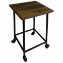Hocker / Beistelltisch auf Rädern - Vintage