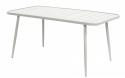 Gartentisch - Weißes Aluminium