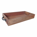 Holztablett \'Eisen\' - Recyceltes Holz