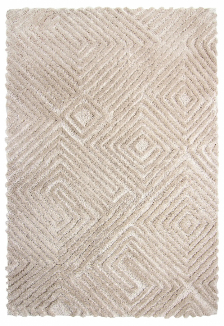 Hochflorteppich \'Monti\' 120x180cm - Beige in der Gruppe Einrichtung / Teppiche / Gewebte Teppiche bei Reforma (8683934341207)
