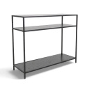 Ablagetisch \'Hydra\' 120cm - Schwarz/Grau
