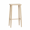 Stilvoller Barhocker - Rechteckig/Natur