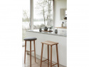 Stilvoller Barhocker - Rechteckig/Natur