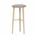 Stilvoller Barhocker mit Sitzkissen \'Eva\' - Holz